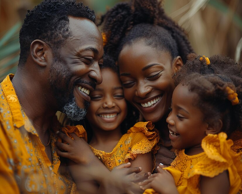 family hugging